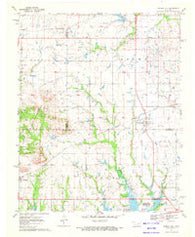 Council Hill Oklahoma Historical topographic map, 1:24000 scale, 7.5 X 7.5 Minute, Year 1970