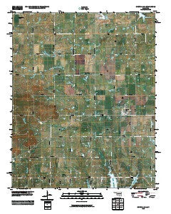 Council Hill Oklahoma Historical topographic map, 1:24000 scale, 7.5 X 7.5 Minute, Year 2010