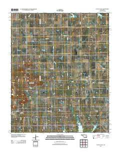 Council Hill Oklahoma Historical topographic map, 1:24000 scale, 7.5 X 7.5 Minute, Year 2012