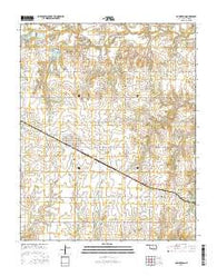 Covington Oklahoma Current topographic map, 1:24000 scale, 7.5 X 7.5 Minute, Year 2016