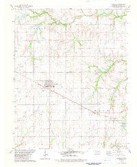 Covington Oklahoma Historical topographic map, 1:24000 scale, 7.5 X 7.5 Minute, Year 1982