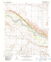 Cowboy Springs Oklahoma Historical topographic map, 1:24000 scale, 7.5 X 7.5 Minute, Year 1984