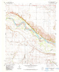 Cowboy Springs Oklahoma Historical topographic map, 1:24000 scale, 7.5 X 7.5 Minute, Year 1984