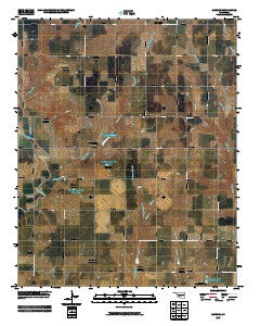 Cowden Oklahoma Historical topographic map, 1:24000 scale, 7.5 X 7.5 Minute, Year 2009