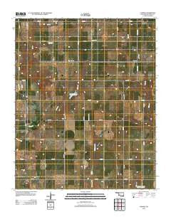 Cowden Oklahoma Historical topographic map, 1:24000 scale, 7.5 X 7.5 Minute, Year 2012