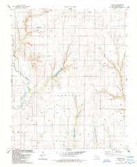Cowden Oklahoma Historical topographic map, 1:24000 scale, 7.5 X 7.5 Minute, Year 1984
