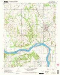 Coweta Oklahoma Historical topographic map, 1:24000 scale, 7.5 X 7.5 Minute, Year 1963