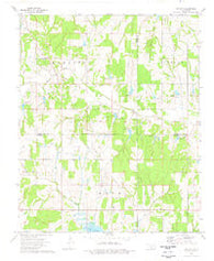 Cox City Oklahoma Historical topographic map, 1:24000 scale, 7.5 X 7.5 Minute, Year 1974