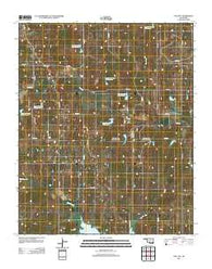 Cox City Oklahoma Historical topographic map, 1:24000 scale, 7.5 X 7.5 Minute, Year 2012