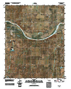 Coyle Oklahoma Historical topographic map, 1:24000 scale, 7.5 X 7.5 Minute, Year 2010