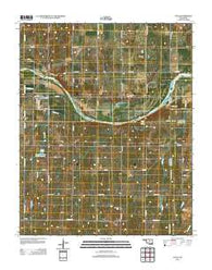 Coyle Oklahoma Historical topographic map, 1:24000 scale, 7.5 X 7.5 Minute, Year 2012