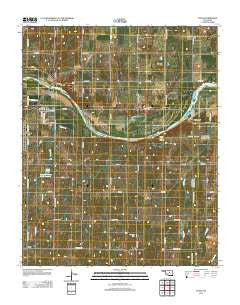 Coyle Oklahoma Historical topographic map, 1:24000 scale, 7.5 X 7.5 Minute, Year 2012