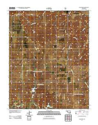Crawford Oklahoma Historical topographic map, 1:24000 scale, 7.5 X 7.5 Minute, Year 2011