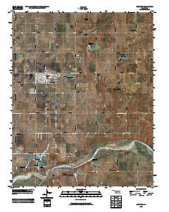 Crescent Oklahoma Historical topographic map, 1:24000 scale, 7.5 X 7.5 Minute, Year 2009