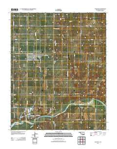 Crescent Oklahoma Historical topographic map, 1:24000 scale, 7.5 X 7.5 Minute, Year 2012