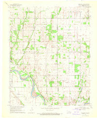 Crescent NW Oklahoma Historical topographic map, 1:24000 scale, 7.5 X 7.5 Minute, Year 1969