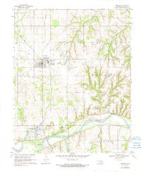 Crescent Oklahoma Historical topographic map, 1:24000 scale, 7.5 X 7.5 Minute, Year 1970
