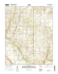 Crescent NW Oklahoma Current topographic map, 1:24000 scale, 7.5 X 7.5 Minute, Year 2016