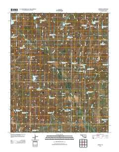Criner Oklahoma Historical topographic map, 1:24000 scale, 7.5 X 7.5 Minute, Year 2012
