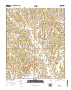 Criner Oklahoma Current topographic map, 1:24000 scale, 7.5 X 7.5 Minute, Year 2016