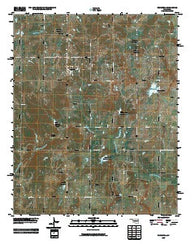 Cromwell Oklahoma Historical topographic map, 1:24000 scale, 7.5 X 7.5 Minute, Year 2009