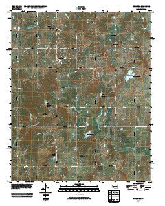 Cromwell Oklahoma Historical topographic map, 1:24000 scale, 7.5 X 7.5 Minute, Year 2009