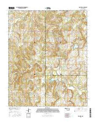 Cromwell Oklahoma Current topographic map, 1:24000 scale, 7.5 X 7.5 Minute, Year 2016