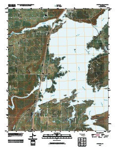 Crowder Oklahoma Historical topographic map, 1:24000 scale, 7.5 X 7.5 Minute, Year 2010