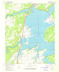 Crowder Oklahoma Historical topographic map, 1:24000 scale, 7.5 X 7.5 Minute, Year 1971