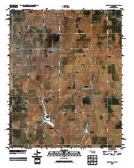 Crowder Lake Oklahoma Historical topographic map, 1:24000 scale, 7.5 X 7.5 Minute, Year 2009