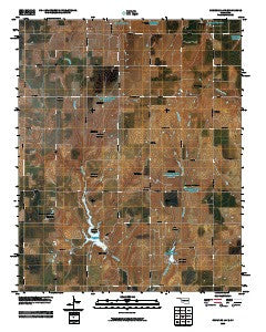 Crowder Lake Oklahoma Historical topographic map, 1:24000 scale, 7.5 X 7.5 Minute, Year 2009