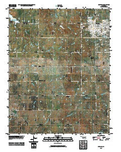 Cushing Oklahoma Historical topographic map, 1:24000 scale, 7.5 X 7.5 Minute, Year 2010