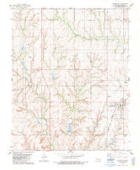 Custer City Oklahoma Historical topographic map, 1:24000 scale, 7.5 X 7.5 Minute, Year 1983
