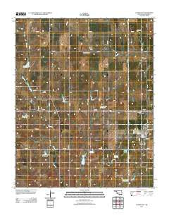 Custer City Oklahoma Historical topographic map, 1:24000 scale, 7.5 X 7.5 Minute, Year 2012