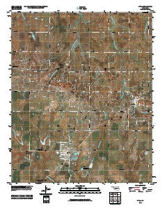 Cyril Oklahoma Historical topographic map, 1:24000 scale, 7.5 X 7.5 Minute, Year 2010