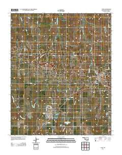 Cyril Oklahoma Historical topographic map, 1:24000 scale, 7.5 X 7.5 Minute, Year 2012
