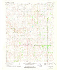 Dacoma SW Oklahoma Historical topographic map, 1:24000 scale, 7.5 X 7.5 Minute, Year 1969
