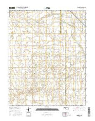 Dacoma SE Oklahoma Current topographic map, 1:24000 scale, 7.5 X 7.5 Minute, Year 2016