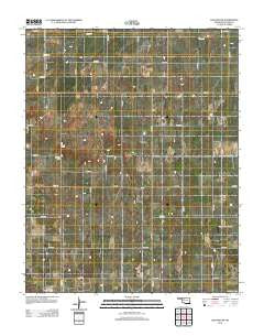 Dacoma SW Oklahoma Historical topographic map, 1:24000 scale, 7.5 X 7.5 Minute, Year 2012