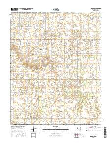 Dacoma SW Oklahoma Current topographic map, 1:24000 scale, 7.5 X 7.5 Minute, Year 2016