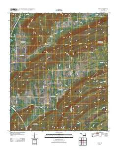 Daisy Oklahoma Historical topographic map, 1:24000 scale, 7.5 X 7.5 Minute, Year 2012
