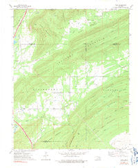 Daisy Oklahoma Historical topographic map, 1:24000 scale, 7.5 X 7.5 Minute, Year 1973