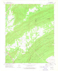 Daisy Oklahoma Historical topographic map, 1:24000 scale, 7.5 X 7.5 Minute, Year 1973