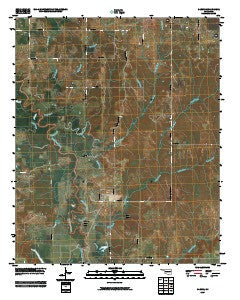 Darwin Oklahoma Historical topographic map, 1:24000 scale, 7.5 X 7.5 Minute, Year 2009