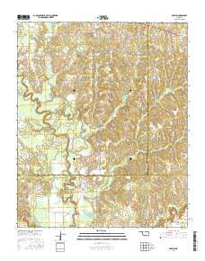 Darwin Oklahoma Current topographic map, 1:24000 scale, 7.5 X 7.5 Minute, Year 2016