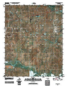 Davenport Oklahoma Historical topographic map, 1:24000 scale, 7.5 X 7.5 Minute, Year 2009
