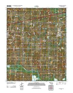 Davenport Oklahoma Historical topographic map, 1:24000 scale, 7.5 X 7.5 Minute, Year 2012