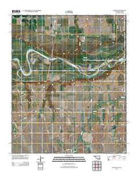 Davidson Oklahoma Historical topographic map, 1:24000 scale, 7.5 X 7.5 Minute, Year 2012