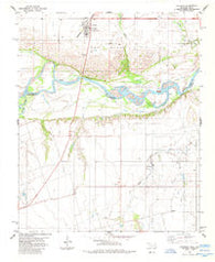 Davidson Oklahoma Historical topographic map, 1:24000 scale, 7.5 X 7.5 Minute, Year 1985