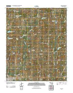 Davis Oklahoma Historical topographic map, 1:24000 scale, 7.5 X 7.5 Minute, Year 2012